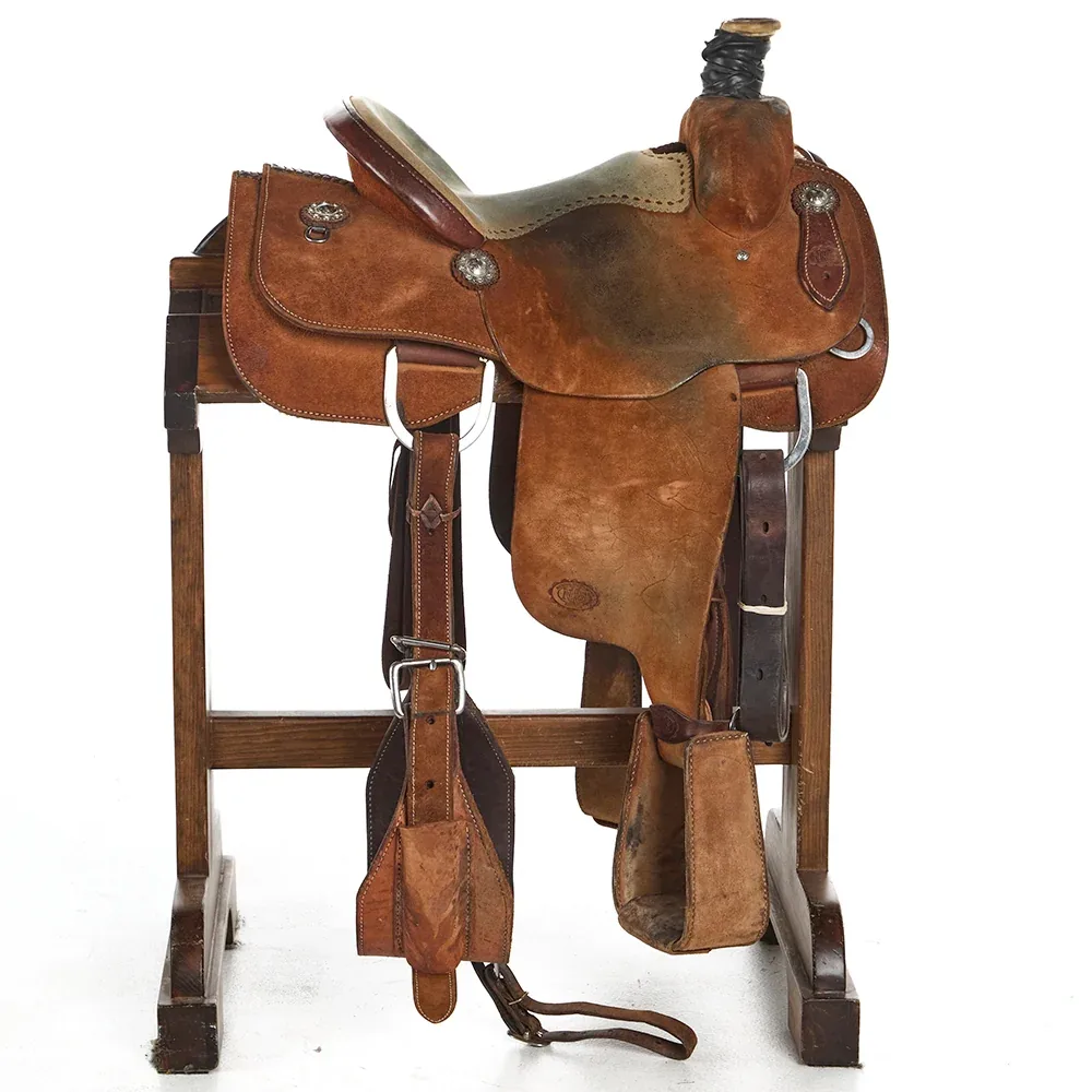Nrs Pro Series Used 13.5in Roughout Padded Seat Team Roper - Image 2