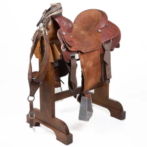 Nrs Pro Series Used 14.5in 1/2 Basket Floral Tooled Team Roper