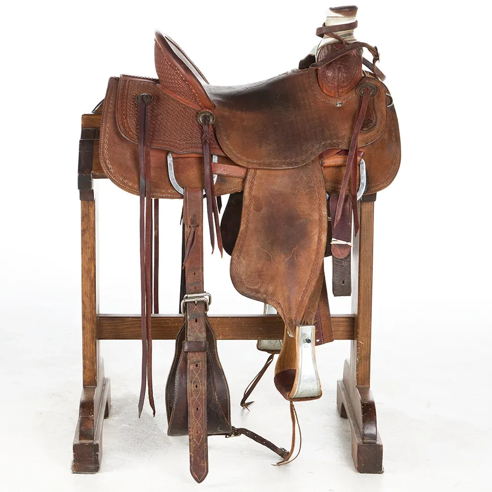Nrs Pro Series Used 15in 1/2 Breed Full Border Ranch Roper - Image 2