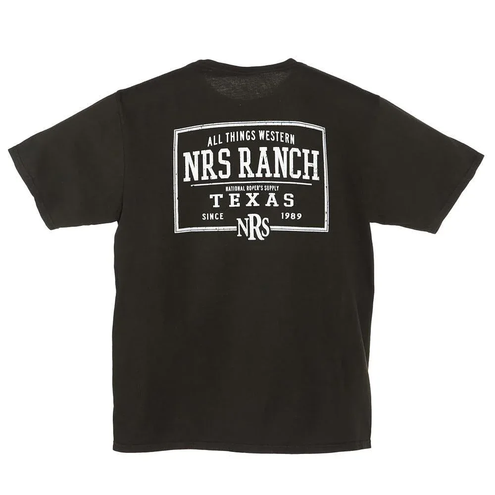 NRS Ranch All Things Western Black Back Logo Tee Shirt