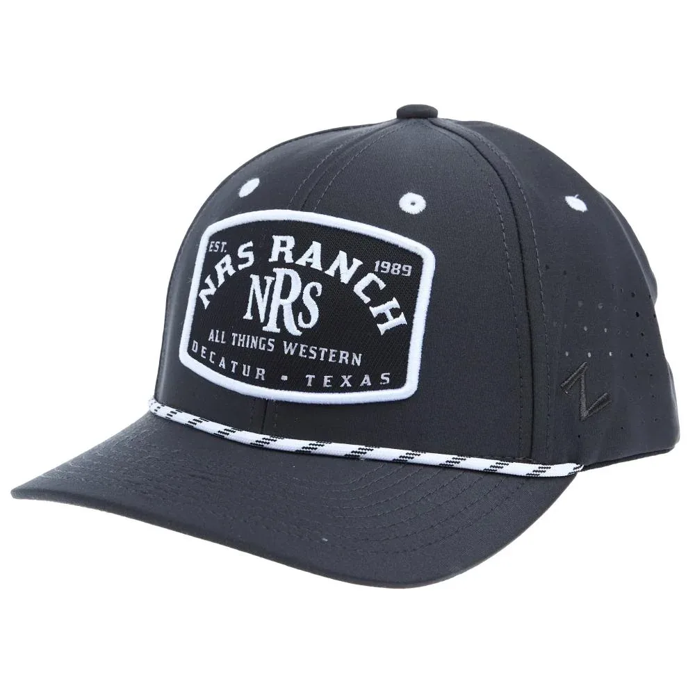 NRS Ranch Charcoal and White Rope Cap
