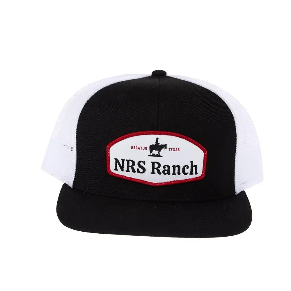 NRS Ranch Cowboy Logo Black & White Cap