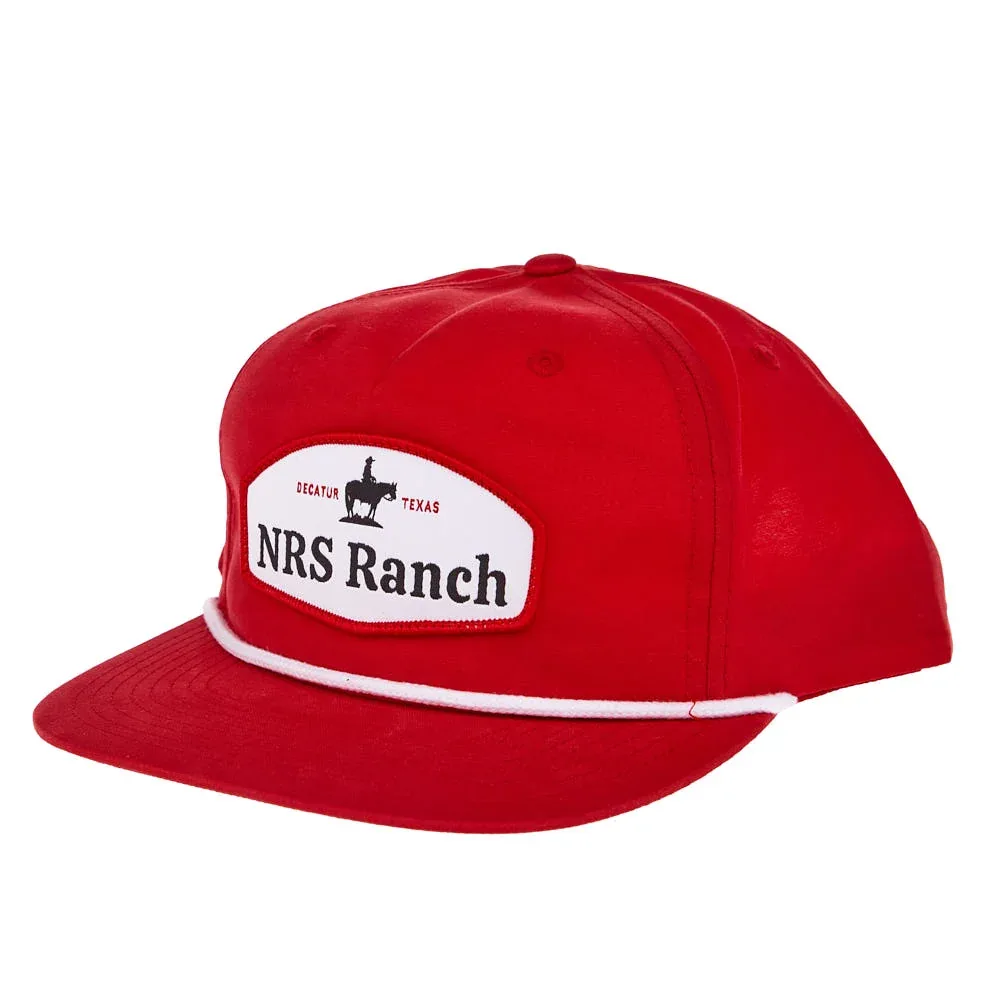NRS Ranch Cowboy Logo Red & White Cap - Image 2