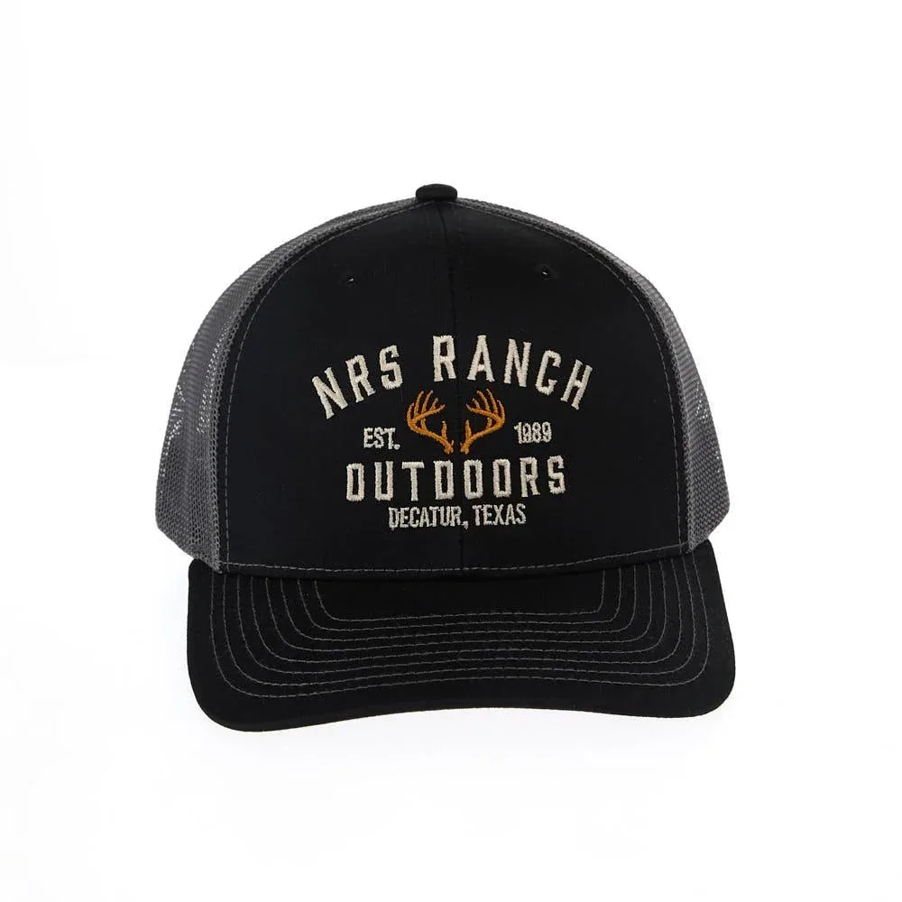 NRS Ranch Decatur Texas Black & Charcoal Cap