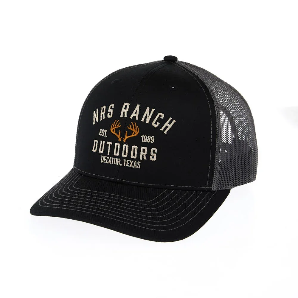 NRS Ranch Decatur Texas Black & Charcoal Cap - Image 2