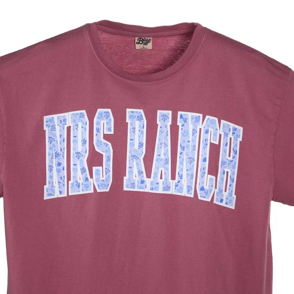 NRS Ranch Dusty Rose Floral Logo Tee Shirt - Image 2