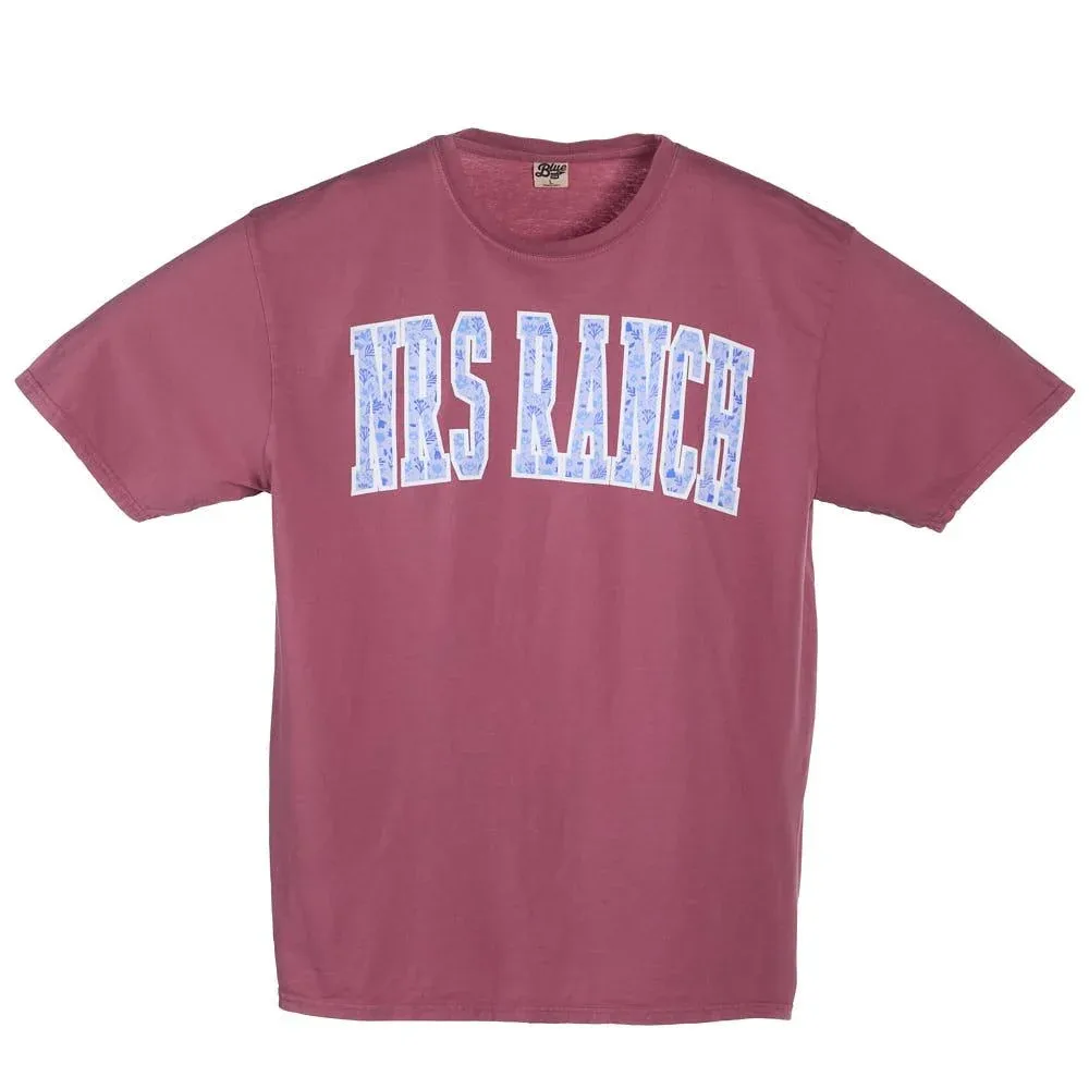 NRS Ranch Dusty Rose Floral Logo Tee Shirt