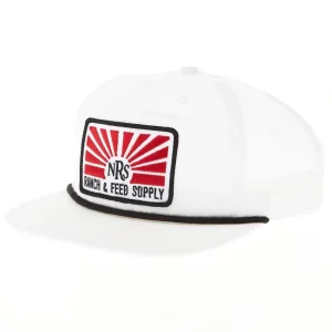 NRS Ranch Feed Supply White and Black Cap
