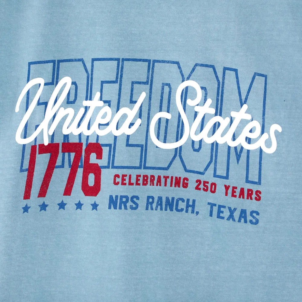 NRS Ranch Freedom 1776 Denim Blue Tee Shirt - Image 2