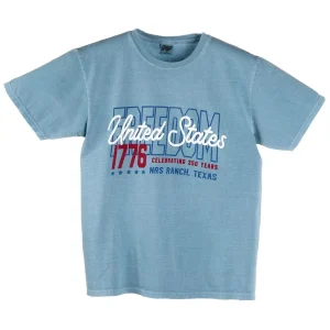 NRS Ranch Freedom 1776 Denim Blue Tee Shirt