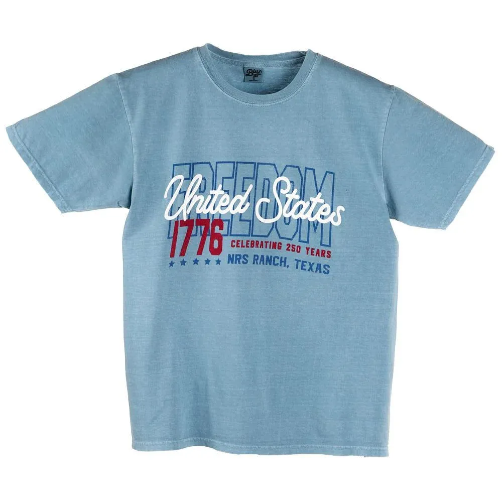 NRS Ranch Freedom 1776 Denim Blue Tee Shirt