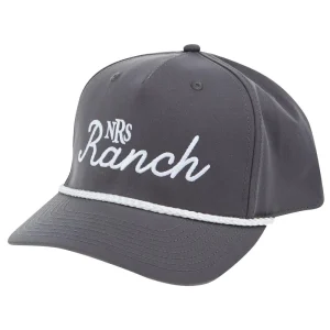 NRS Ranch Grey/White Cursive Logo Cap