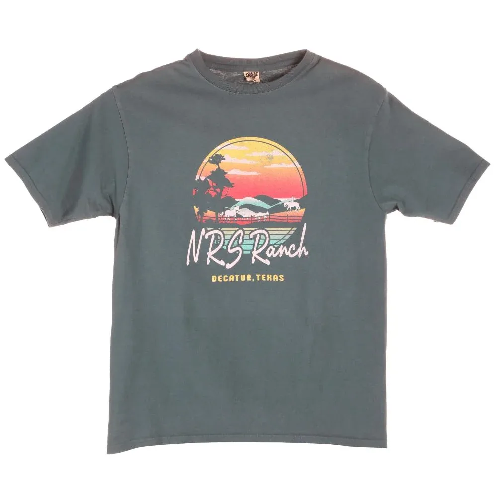 NRS Ranch Horse Corral Teal Tee