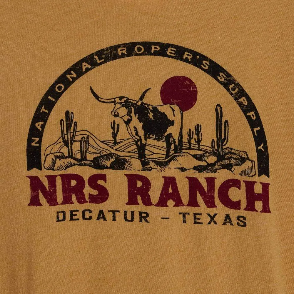 NRS Ranch Longhorn Desert Mustard Tee - Image 2