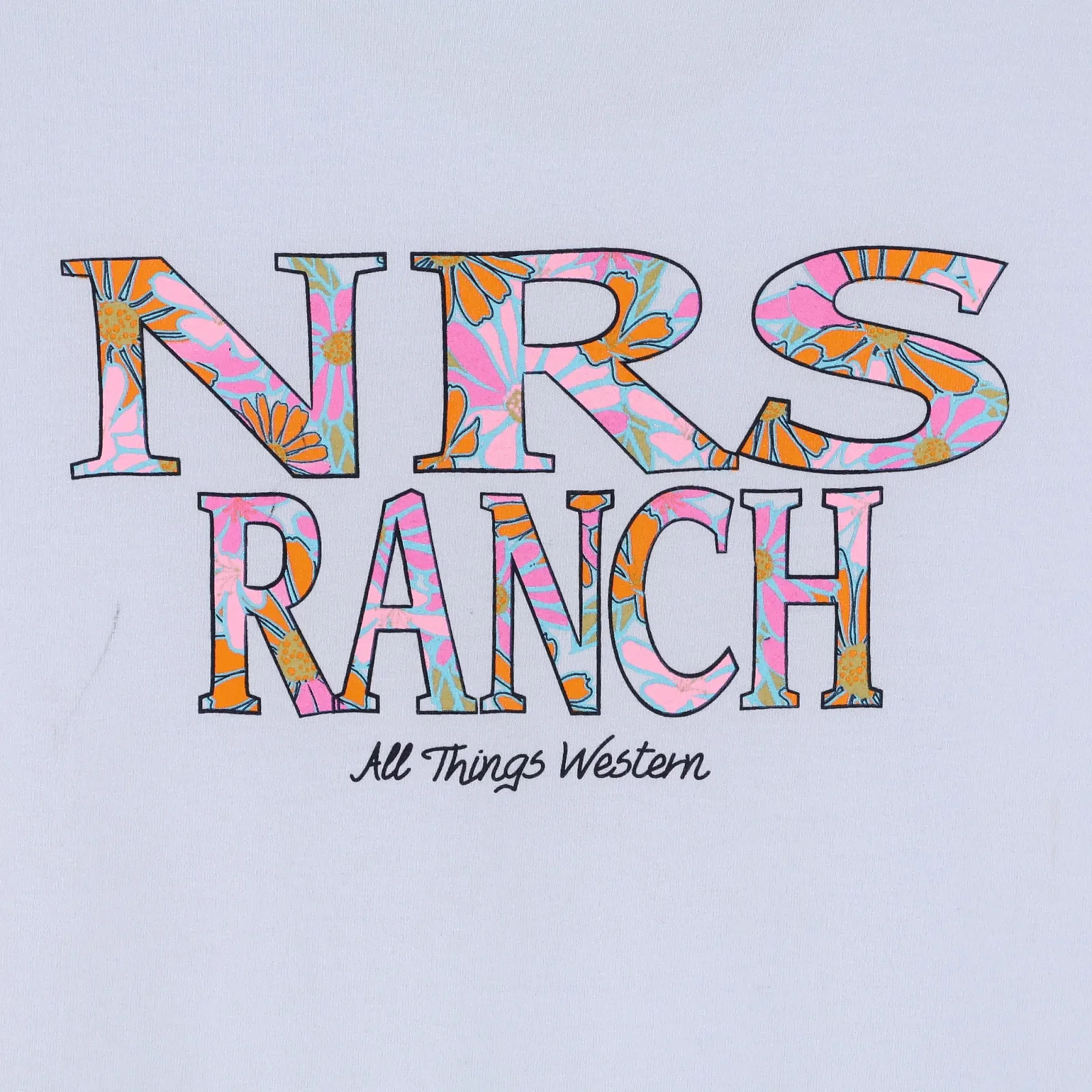NRS Ranch Powder Floral Logo Tee - Image 2
