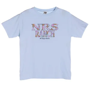 NRS Ranch Powder Floral Logo Tee
