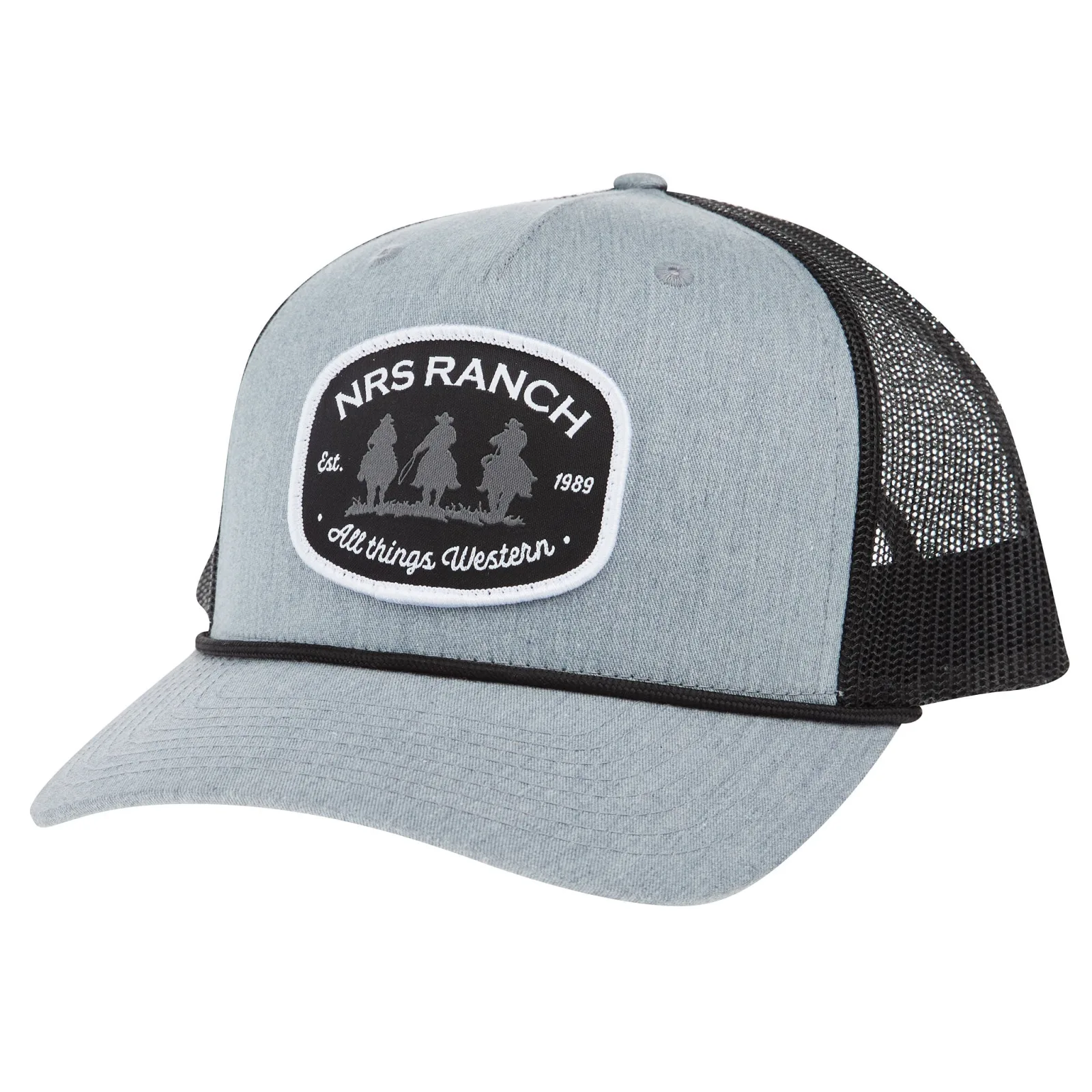 NRS Ranch Riders Grey/Black Cap - Image 2