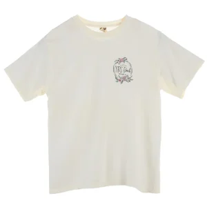 NRS Ranch Round Floral Logo Ivory Tee
