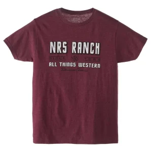 NRS Ranch Since 1989 Maroon Tee Shirt