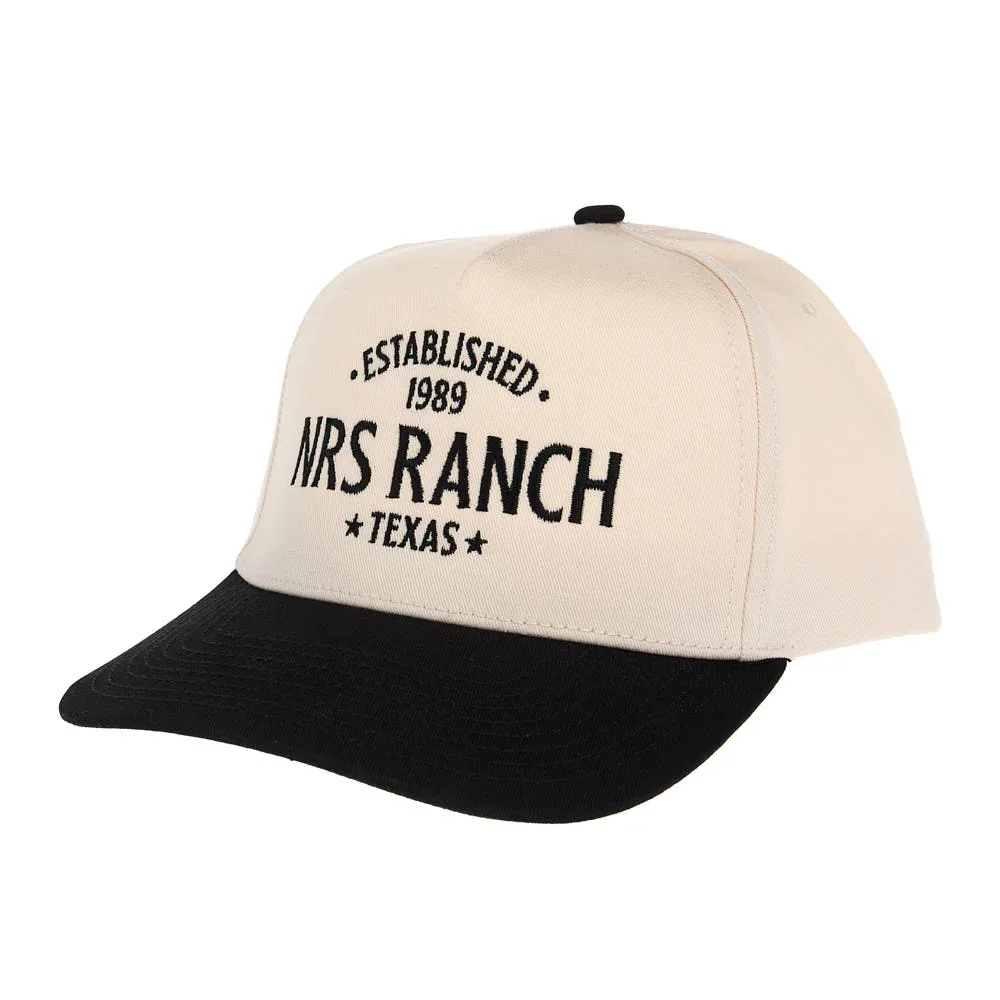 NRS Ranch Texas Cream & Black Embroidered Logo Cap - Image 2