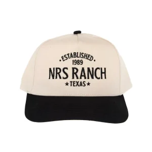 NRS Ranch Texas Cream & Black Embroidered Logo Cap