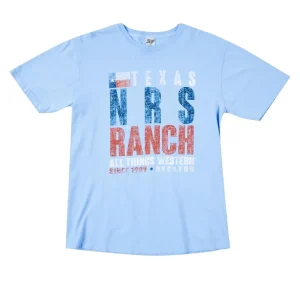 NRS Ranch TX Star Flag Blue Tee