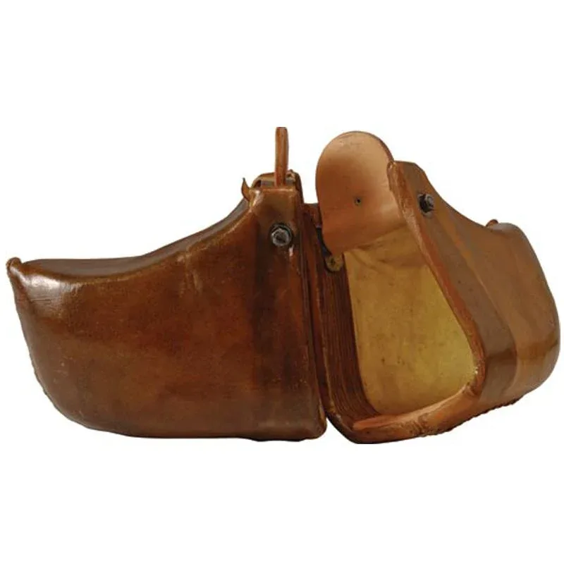 NRS Rawhide Flat Bottom Tapadero Stirrups