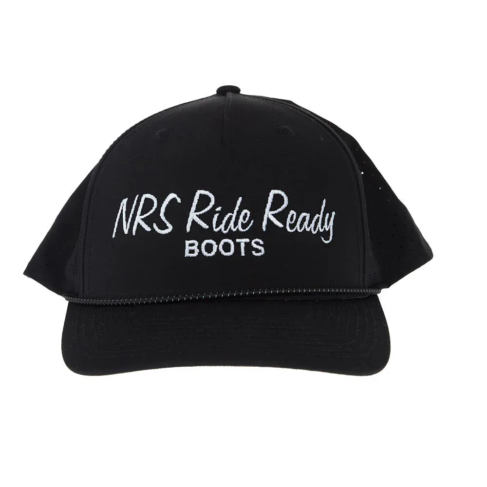 NRS Ride Ready Black Cursive Rope Cap - Image 2