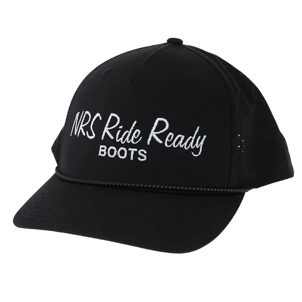 NRS Ride Ready Black Cursive Rope Cap