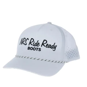 NRS Ride Ready White Cursive Rope Cap