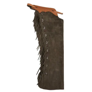 NRS Roughout Slate Gray and Brown Lace Medium Chaps