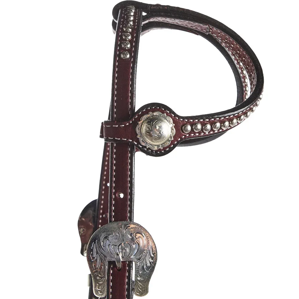 NRS Silver Double Ear Show Headstall - Image 2