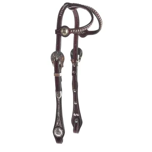 NRS Silver Double Ear Show Headstall