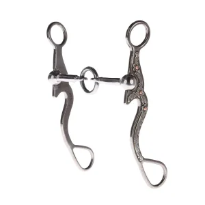 NRS Silver Floral Smooth Lifesaver Shank Bit