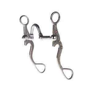 NRS Silver Floral Victory Port Shank Bit