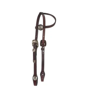 NRS Silver Iron Single Ear Basket Stamp Show Headstall