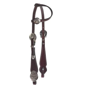NRS Silver Single Ear Basket Stamp Show Headstall