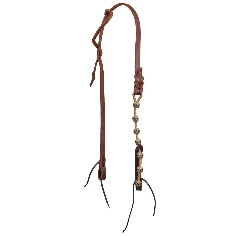 NRS Single Ear Headstall with Rawhide Slip Knots