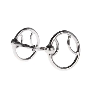 NRS Slow Twist Locked O Ring Snaffle Gag Bit