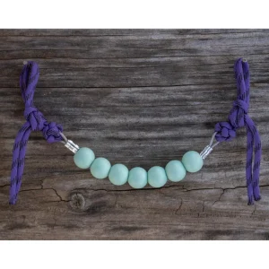 NRS Solid Mint Purple Diamond Silicone Beaded Curb Strap