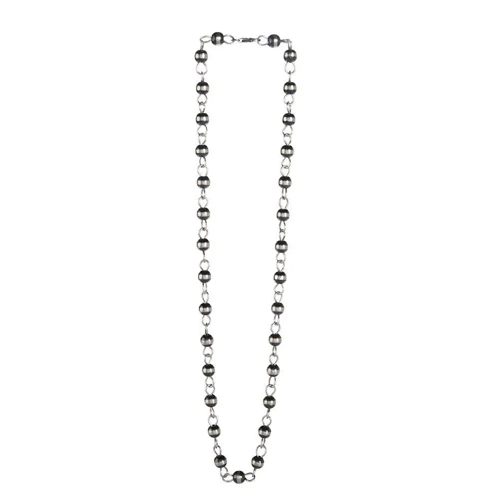 NRS Sterling Chain and Navajo Pearl Necklace