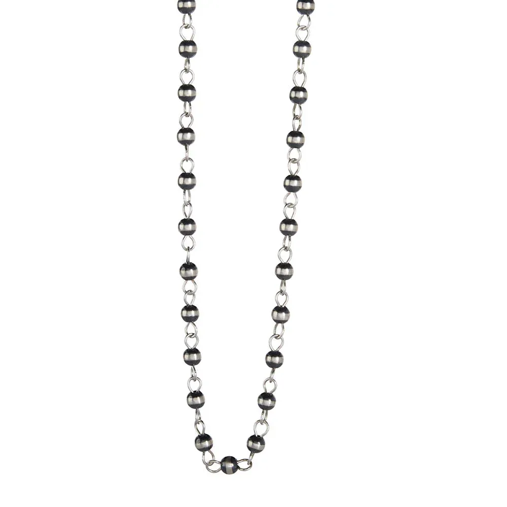 NRS Sterling Chain and Navajo Pearl Necklace - Image 2