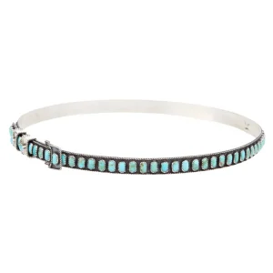 NRS Sterling Silver and Authentic Turquoise Hat Band