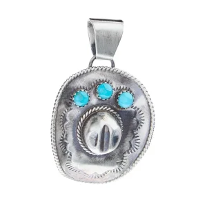NRS Sterling Silver Cowboy Hat Pendant