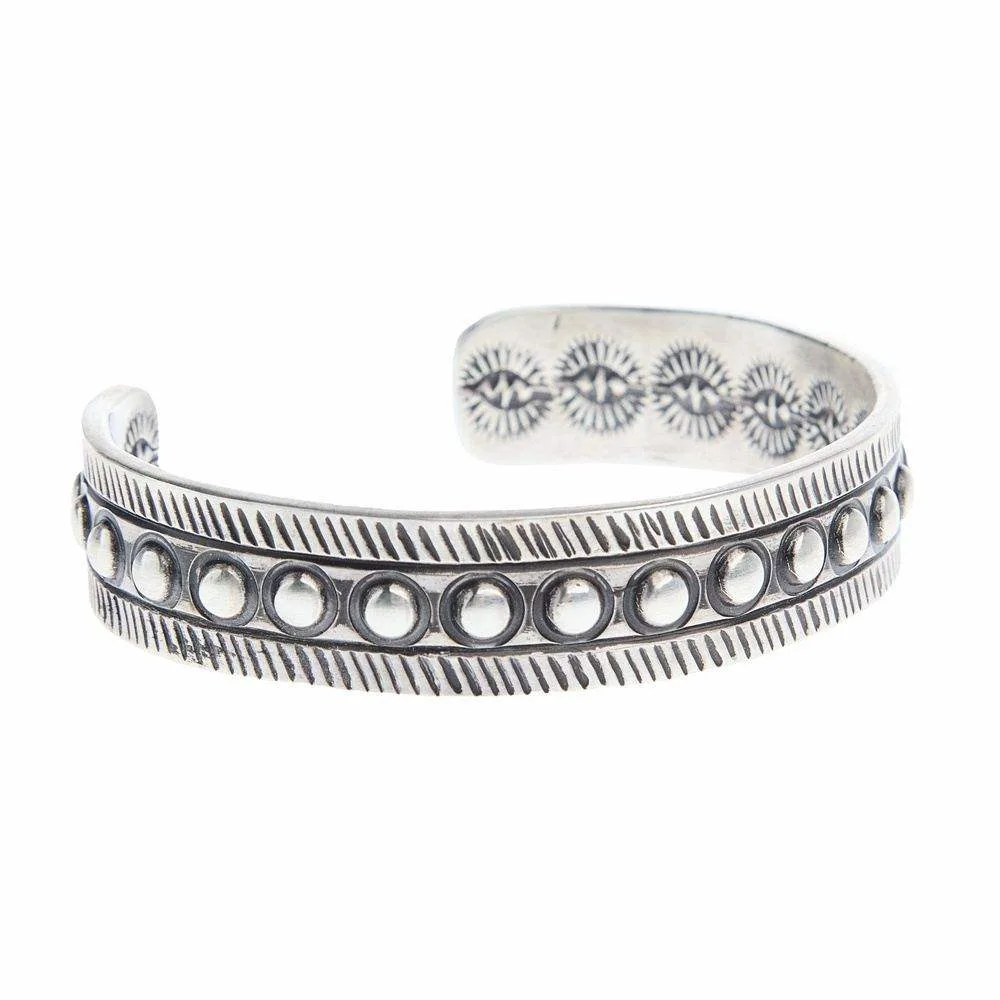 NRS Sterling Silver Dot Cuff - Image 2