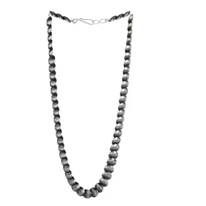 NRS Sterling Silver Flat Disc Necklace