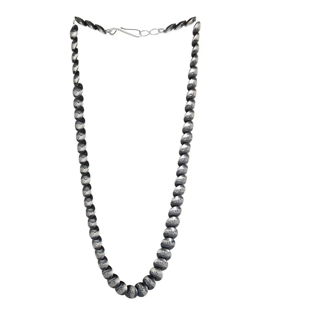 NRS Sterling Silver Flat Disc Necklace