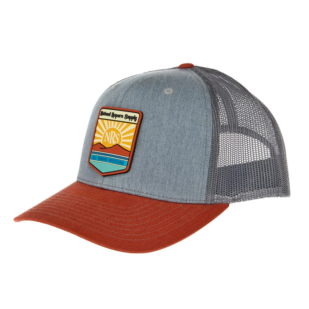 NRS Sunset Patch Grey & Orange Cap - Image 2