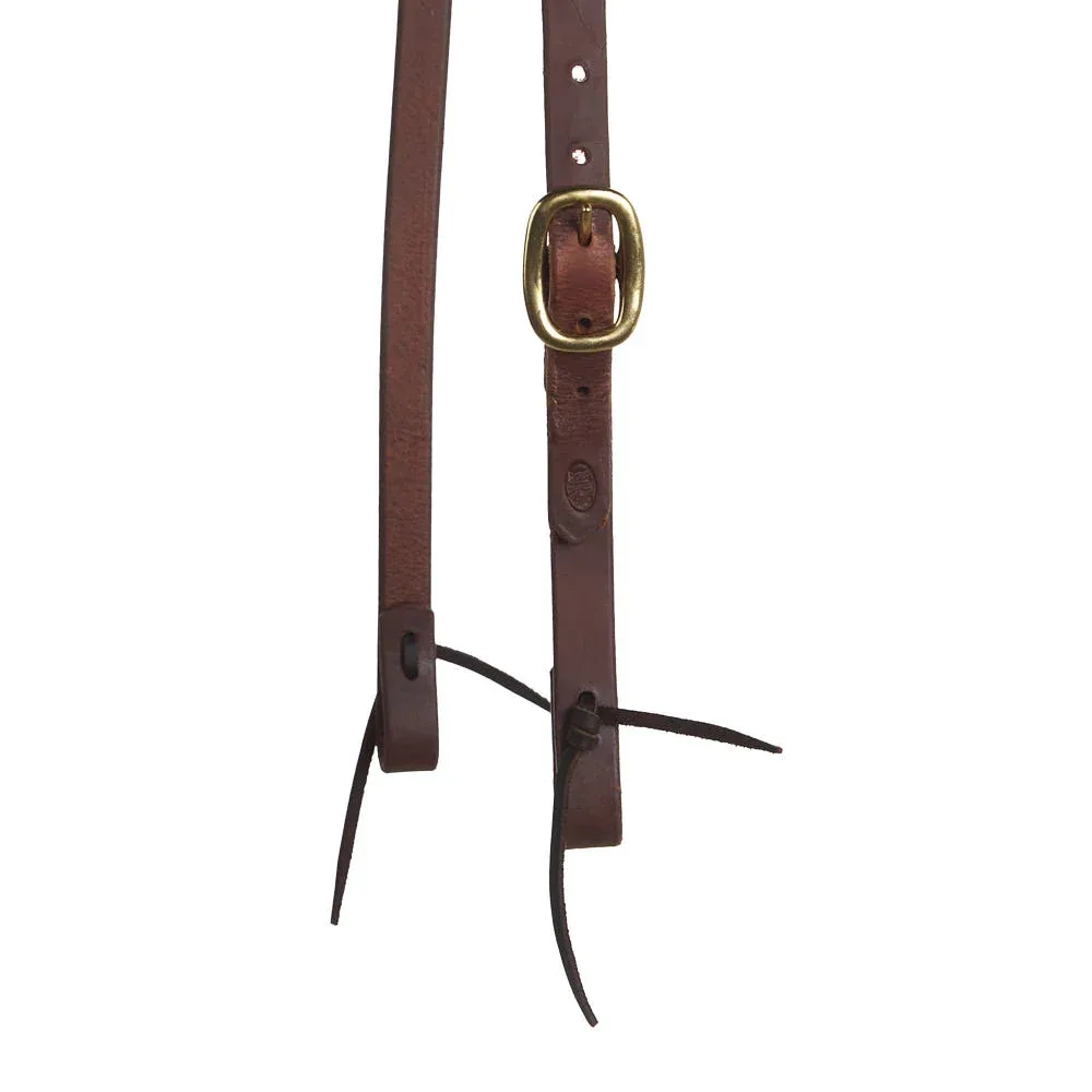 NRS Tack 3/4in Heavy Oiled Split Ear Headstall - Image 2