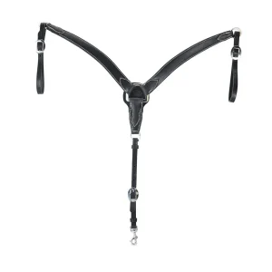 NRS Tack Black 1 1/2in Tapered Breast Collar